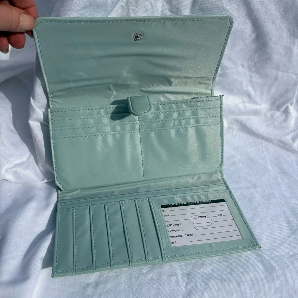 Green Wallet with Infinity Clasp